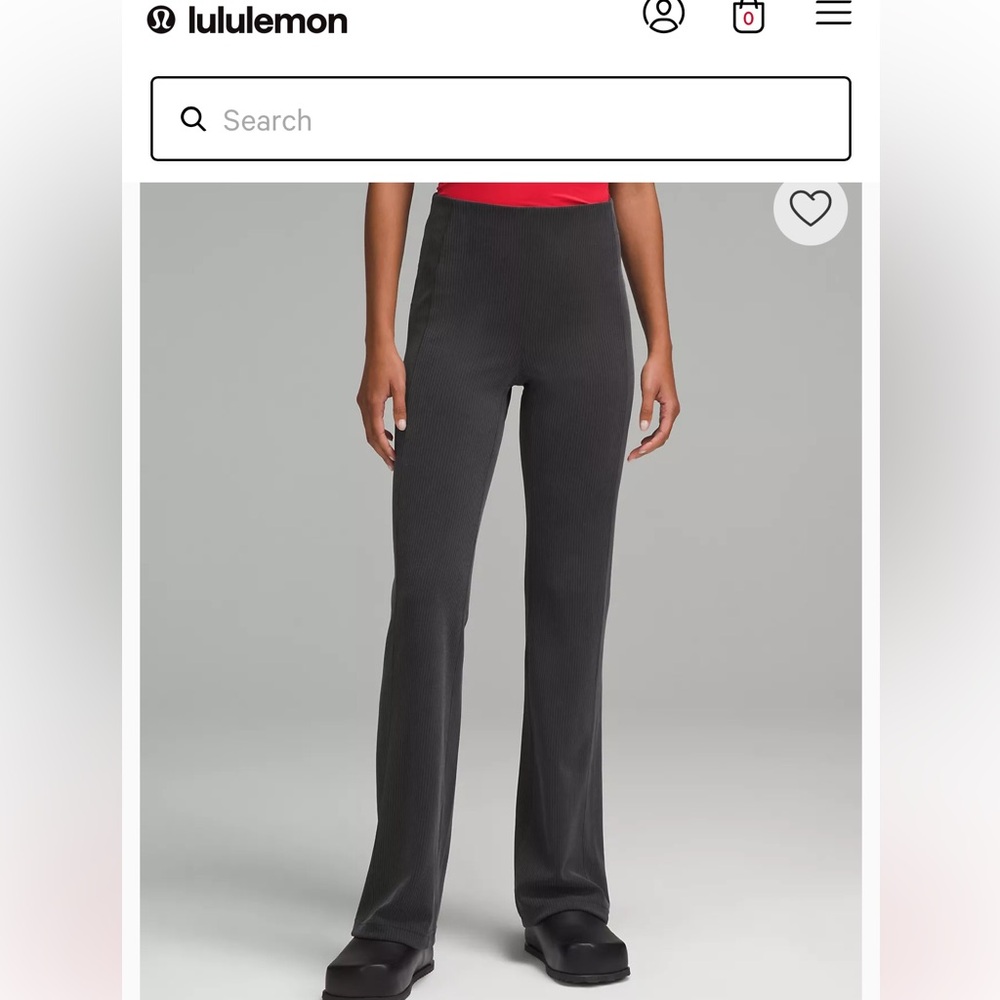 lululemon athletica Charcoal Flare Pants